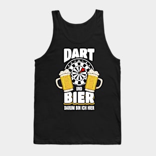 Darts And Beer That's Why I'm Here Dart Player Tank Top